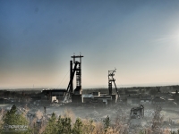 Widok na kopalnie z hałdy Kostuchna