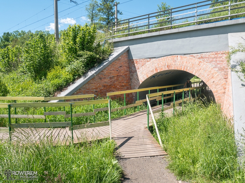 Słynny mostek pod mostkiem w Kobiórze
