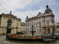 Bielsko-Biała... Zabytkowy budynek Teatru i Poczty Polskiej