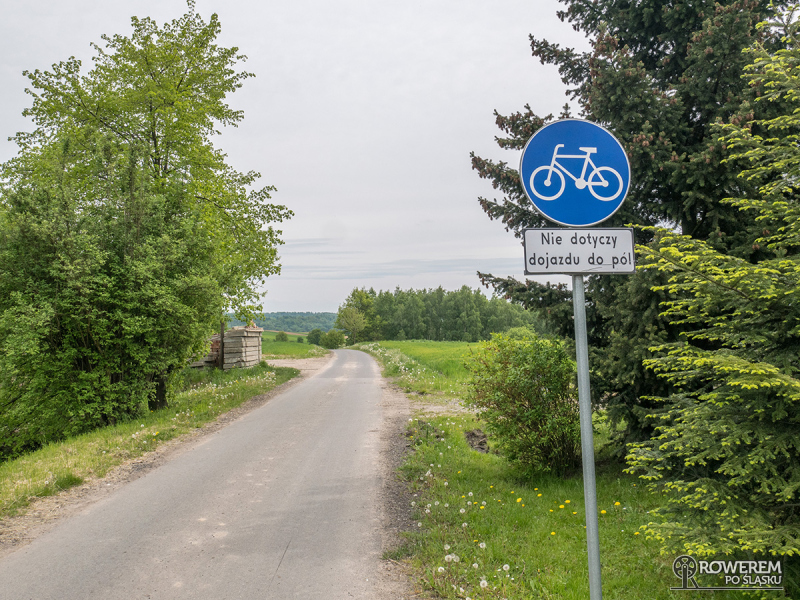 Droga rowerowa w Pogrzebieniu wzdłuż zespołu przyrodniczo-krajobrazowego "Bociek"