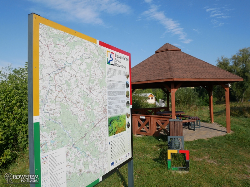 Miejsce odpoczynkowe dla rowerzystów w Dankowie