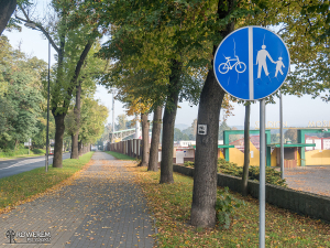 Droga rowerowa przy Stadionie Miejskim w Rybniku