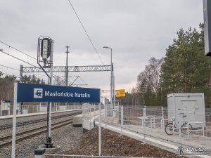 Dworzec PKP Masłońskie Natalin - koniec szlaku