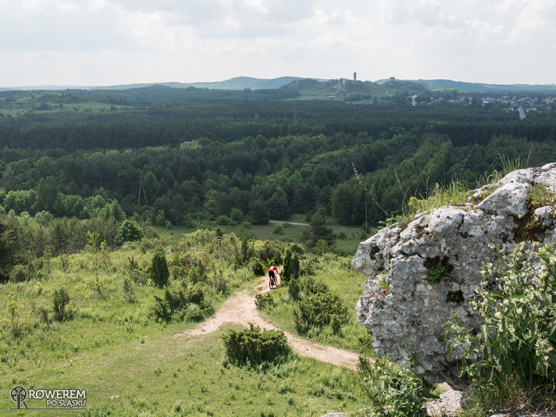 Góry Towarne i widok na Zamek w Olsztynie