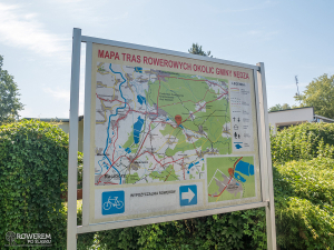 Mapa szlaków rowerowych w gminie Nędza