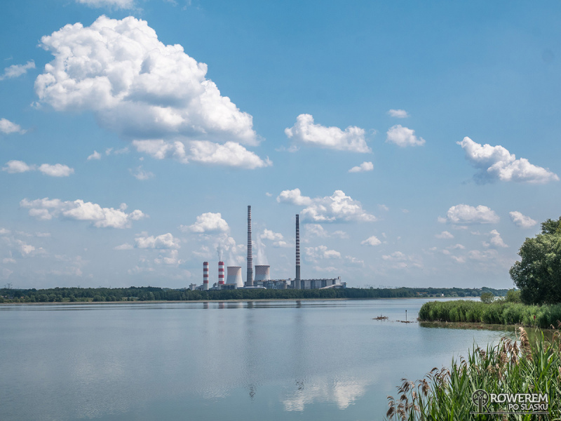Jezioro Rybnickie i elektrownia