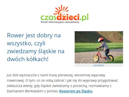 Wywiad Rowerem Po Śląsku - Czas Dzieci