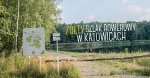 Żółty szlak rowerowy nr 5 w Katowicach